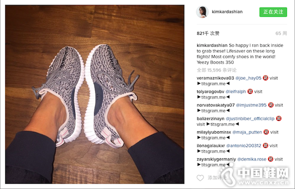Kim����һ��Yeezy350��ͼƬ