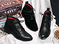 FREEBEAUTY������ɫ2018�����¿�Բͷ�ָ�����ѥ