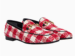 Gucci�ųۺ��ƴɫ֯��������ο�ƽ��Ь