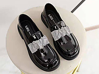 �������ɫŮЬ�¿�Ӣ�׷���Ƥ����ƽ��������Ь