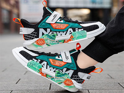 CAMKIDS������ͯЬ2022�����¿�����͸����֯�˶�Ь�д�ͯ�ܲ�Ь