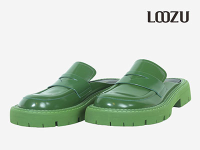 ����LOOZU 2022�����¿���Ƥ��ͷ����Ь�⴩����Ь��Ьƽ������Ь