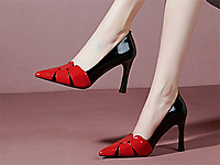 2022�괺���¿�ʱ�к�ɫϸ����ͷ�߸���Ƥ��ʽ��ЬŮ